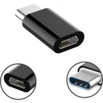 Rob Ada USB 3.1 Type-C To Mikro USB Şarj Çevirici Dönüştürücü Adaptör Samsung Note 7 Lg G5 Gm5 Plus Mac - Siyah