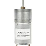 Roba 12V 100RPM JGA25-370 Redüktörlü Dc Motor Yüksek Tork Kuvvet 25MM Robot Oyuncak Rc Araba
