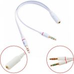 Robanda Kulaklık Mikrofon Çoklayıcı 3.5mm Splitter Switch Dönüştürücü Adaptör