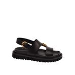 Roberto Cavalli Deri Sandalet, 43, 5003285379, Siyah, Erkek