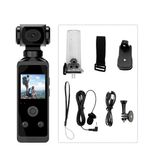 ROBEVE 4K Ultra HD Aksiyon Kamerası – 270° Geniş Açı - Döner Klips - Su Geçirmez Kılıf - WiFi Kamera - Dahili Mikrofon - Dahili Hoparlör - MİCRO SD Desteği