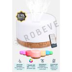 ROBEVE 500 ml Ultrasonik Aroma Difüzör Hava Nemlendirici Buhar Makinesi - 7 Renk Led Işık - Zaman Ayarlı