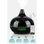 ROBEVE 550 ml Otomatik Hava Nemlendirici Buhar Makinesi Oda Nemlendirici Aroma Difüzör Mermer Siyah