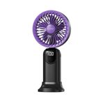 ROBEVE Auhma AUFN19 5 Kademeli Güçlü El Fanı Mini Fan – Şarjlı Taşınabilir Mini Vantilatör, Dijital Ekranlı, Sessiz Çalışma, Uzun Pil Ömrü, Masaüstü & El Tipi Kullanım (Siyah)