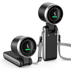 ROBEVE Blic BWFN22 Turbo El Vantilatörü Mini Fan Vantilatör Katlanabilir 3’ü 1 Arada Taşınabilir Fan 5 Kademeli LED Ekranlı USB-C Şarjlı Mini Vantilatör Boyun Askılı Masaüstü Kullanım (Siyah)