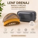 Robeve Lenf Drenaj Masaj Fırçası – Yüz, Boyun ve Çene Hattı Için Ergonomik Tasarım, Yoğun Yumuşak Kıllı Cilt Dostu Masaj Fırçası + Hijyenik Saklama Kutulu, Evde Spa Bakım Aksesuarı - Kahverengi
