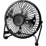Robeve Masa Üstü USB Fan Soğutucu Vantilatör Klima USB Girişli Metal Serinletici Fan Vantilatör Masaüstü - Siyah