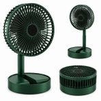 ROBEVE Masaüstü Şarjlı Vantilatör Katlanabilir Taşınabilir Fan – 3 Kademeli Hız, USB Şarjlı, Uzun Pil Ömrü, Sessiz Çalışma, Ofis Ev Seyahat İçin Mini Fan - Taşınabilir Vantilatör