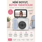 Robeve Mini Dijital Fotoğraf Makinesi 2k Full Hd – 180° Dönebilen Ekranlı Vlog Kamerası | Taşınabilir Selfie & Video Çekim Fotoğraf Makinesi Vlog Fotoğraf Makinesi Dijital Kamera - Mavi
