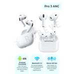 ROBEVE Pro 3 ANC Kablosuz Bluetooth Kulaklık Aktif Gürültü Engelleme Dokunmatik IOS Android Uyumlu