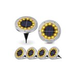 ROBEVE Solar Işık 4'lü Paket - Güneş Enerjili Bahçe Aydınlatması Yol Işığı Bahçe Aydınlatma Led Işık