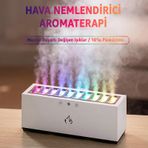 ROBEVE Uzaktan Kumandalı RGB Işıklı Hava Nemlendirici | Ses Sensörlü Ekolayzer Efektli Ortam Difüzörü, Uçucu Yağ Aroma Yayıcı, Dinamik LED Ambiyans Işığı, Sessiz Çalışma ve USB Type-C Buhar Makinesi
