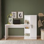 Robin Home Arthur Çocuk Genç Kitaplıklı Çalışma Masası Beyaz - 152 cm