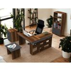 Robin Home Boston L Ofis Çalışma Masası Ofis Büro Takımı Masa Sehpa Keson Kitaplık - Antrasit