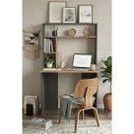 Robin Home Cornelia No 2 Genç Çocuk Kitaplıklı Çalışma Masası - Y: 150 cm D: 51 cm G: 90 cm - Antrasit