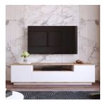 Robin Home Loft Beyaz Televizyon Sehpasi