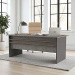 Robin Home Ofis Çalışma Masası 180*90CM Gri-Kahve