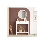 Robin Home Queen 2 Kapaklı Beyaz Aynalı Dresuar