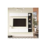 Robin Home Tara Tv Ünitesi Kitaplık Duvara Monte Beyaz-Antrasit