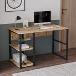 Robin Home Vegas No 8 Kitaplıklı Raflı Çalışma Masası - Y: 75 cm D: 60 cm G: 119 cm - Atlantik Çam
