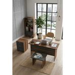 Robin Home Verona Abcd Ofis Büro Çalışma Masası Takımı Barok-Gri - Y: 74 cm D: 60 cm G: 140 cm - Meşe