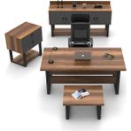 Robin Home Vivaldi Abcd Ofis Büro Masa Takımı Müdür Masası Takımı Makam Takımı