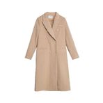 ROBİN Kadın Oversize Uzun Kaban, Camel, 36 Beden 36