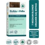 Robin & Odin Organik Amonyaksız Kalıcı Saç Boyası 7 Medium Blonde / Orta Sarı
