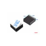 Robiz 14X14X6MM Aluminyum Soğutucu Siyah M3 Yapıştırma Etiketli Raspberry Xbox Chipset Ekran Kartı Ram