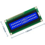Robiz 1602A 2X16 MAVI Karakter LCD Modül Display Ekran 5V Beyaz Arka Işık 16X2 16 x 2 Standart Sol Üst