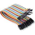 Robiz 20CM 40 Pin Erkek Erkek Dupont Kablo Ayrılabilir 2.54MM 10RENK Breadboard Atlama Kablosu Jumper Test Prototip Deneme Devre Bağlantı Tel