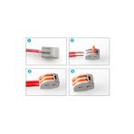 Robiz 2li Kolay Kablo Tel Birleştirici Konnektör Vidasız Klemens 250V 32A 1mm/4mm Elektrik Kablo Bağlantı