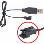 Robiz 3.7V / 3.6V Lityum Pil USB Şarj Kablosu Jst Sm-2p Soket Lipo Batarya Rc Quadcopter Drone Helikopter - 0