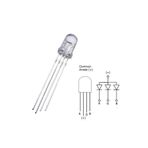 ROBİZ 4 Pin Multicolor Diyot Işık Lamba Light 5mm Rgb Led Ortak Anot