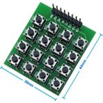 Robiz 4 x 4 Matrix Keyboard Keypad 16 Buton Tuş Takımı Keyboard Klavye Alarm Şifre Kilit Güvenlik