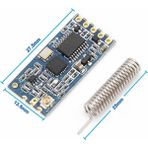 Robiz 433MHZ 1000 Metre Hc-12 1000MT Rf Modül Kablosuz Haberleşme Alıcı Verici Seri Port Uzaktan Kontrol