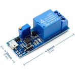 ROBİZ 5v-30v Modülü 0-24sn Potansiyometre Micro Usb Zaman Gecikme Röle