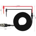 Robiz Bnc To Kanca Tip Test Ölçme Probu Osiloskop ve Sinyal Jeneratörü Probu 1 Metre 2.5A 50OHM Kırmızı