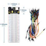 Robiz Breadboard Seti - MB-102 + 65 Parça Kablo Seti + Bb. Güç Kaynağı