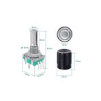 Robiz EC11 Rotary Encoder Butonlu 20 Adım Pot Başlıklı Pwm 360 Derece Döner Butonlu Dijital