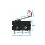 Robiz Makaralı Micro Switch Anahtar 5A 5A 250V Uyumlu Rulo Makara Kollu No Nc Spdt Sınırlayıcı Momentary