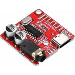 ROBİZ XY-BT-Mini Bluetooth Kablosuz Ses Mp3 Modül Type C Bluetooth 4.1 DC 3.7V 5V Usb Lityum Pil Batarya Stereo Player Hoparlör 3W Amfilikatör Amfi Müzik Çalma Kartı