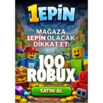 Roblox 100 Robux - 1Epin Oyun Pinleri USD Para Birimi ile Hızlı Kullanım