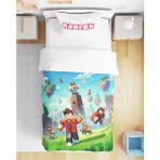 Roblox 3D Dijital Baskılı Tek Kişilik Erkek Çocuk Genç Çarşafsız Nevresim Takımı - Renkli - 160 x 220 cm