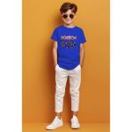 Roblox Baskılı Oyun Temalı Erkek Çocuk T-Shirt - Saks - 13 - 14 Yaş