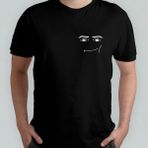 Roblox Man Face %100 Pamuklu Bisiklet Yaka T-Shirt Model - 1 - Siyah - 6 - 9 Yaş