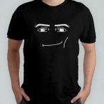 Roblox Man Face %100 Pamuklu Bisiklet Yaka T-Shirt Model - 2 - Siyah - XL