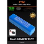 robo-mi TTEC Robi ProMaster Plus 7000mAh Robot Süpürge Bataryası - Sertifikalı Güvenlik, Gerçek Kapasite