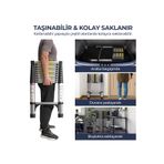 ROBO Paslanmaz Çelik Katlanır Merdiven 3.1 Metre