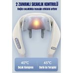 Robo Şarjlı Ovmalı Isıtmalı Masaj Aleti Insan Eli Yoğurma Hissi Bej